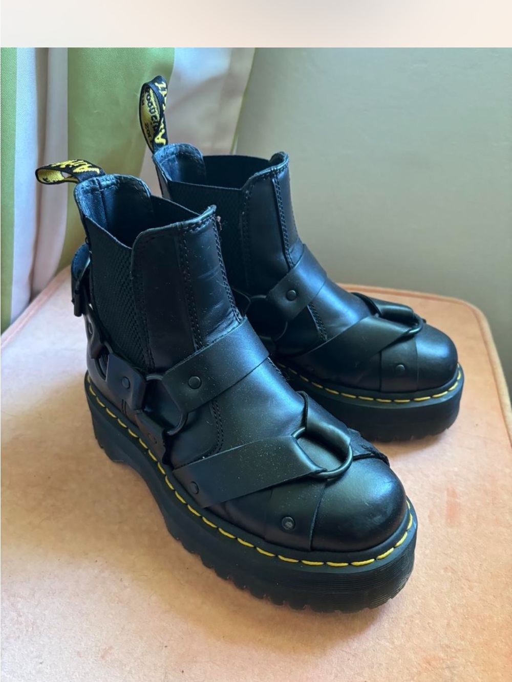 Doc Marten Harness Chelsea Platform Boots